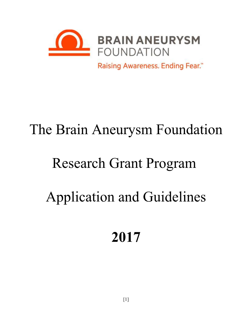 The Brain Aneurysm Foundation