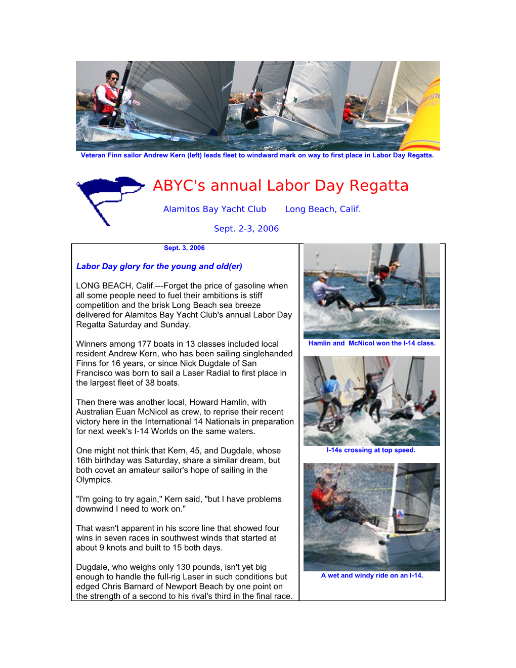 ABYC's Annual Labor Day Regatta