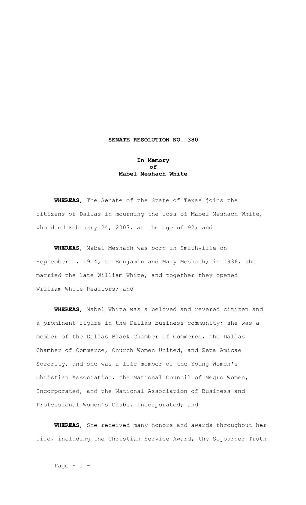 Senate Resolution No s2