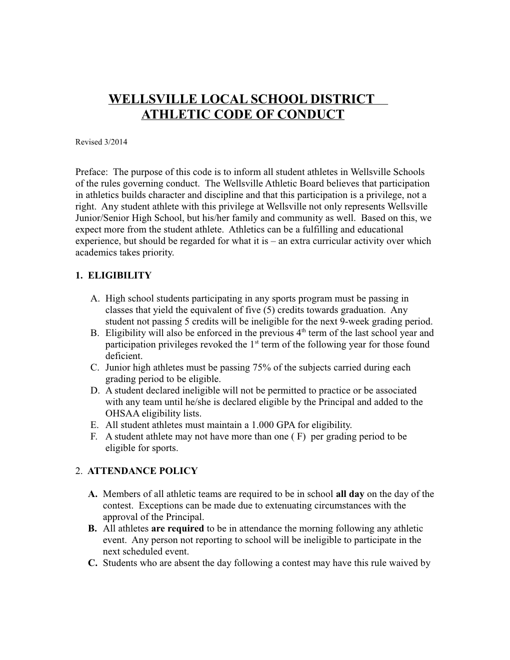 Wellsville Local School District