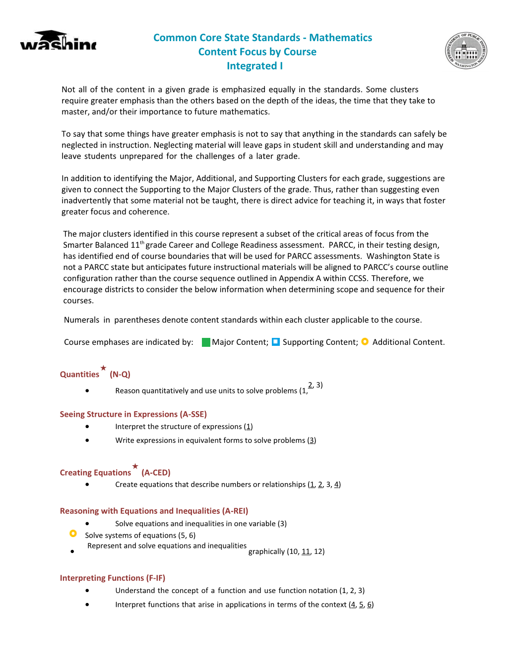 Common Core State Standards - Mathematics