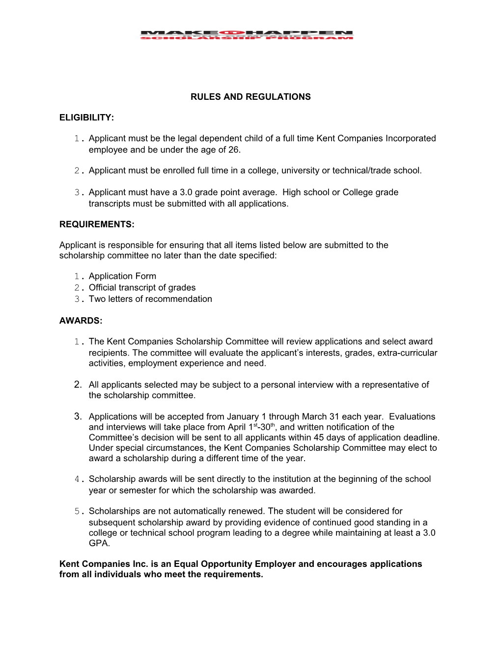 Rules and Regulations s8