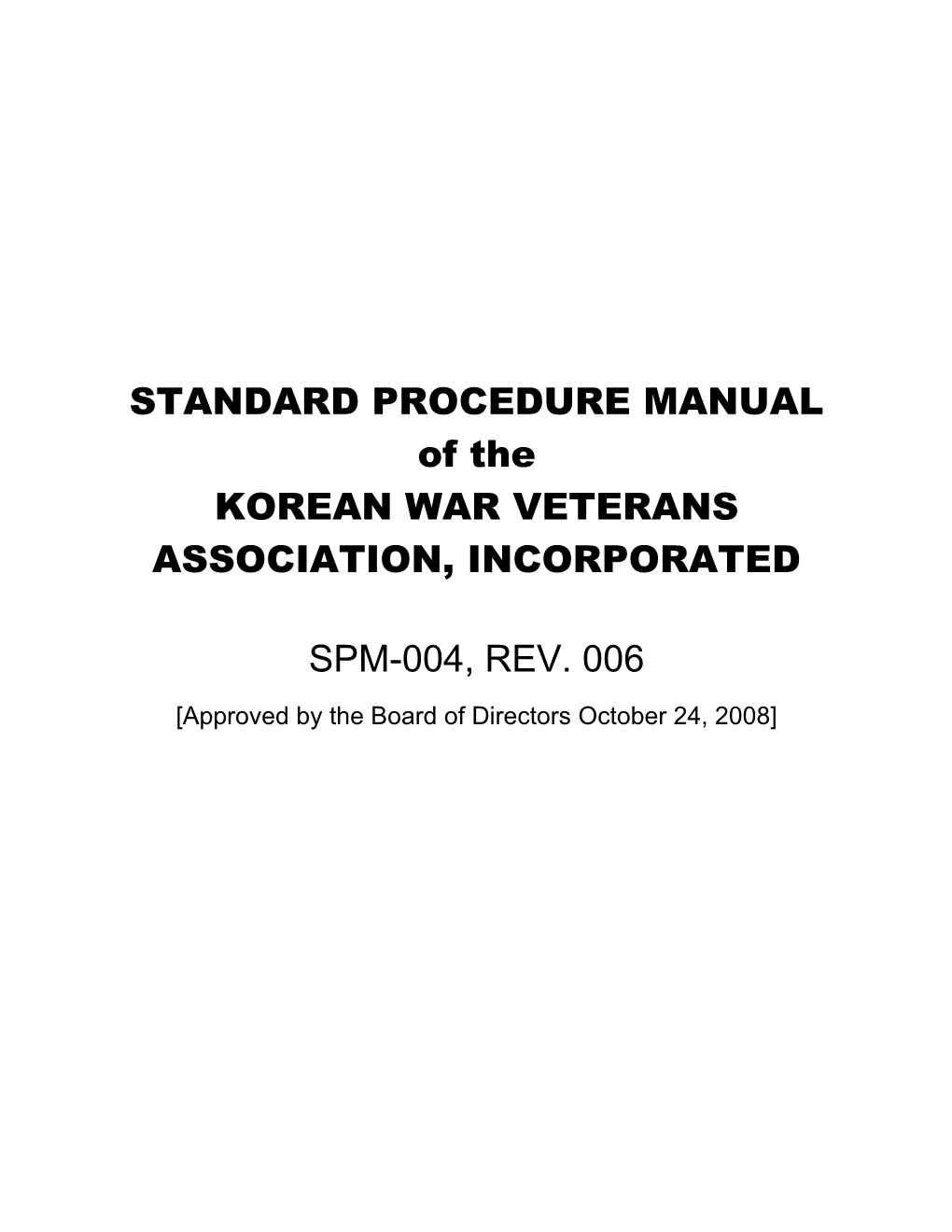 Korean War Veterans Association, Inc