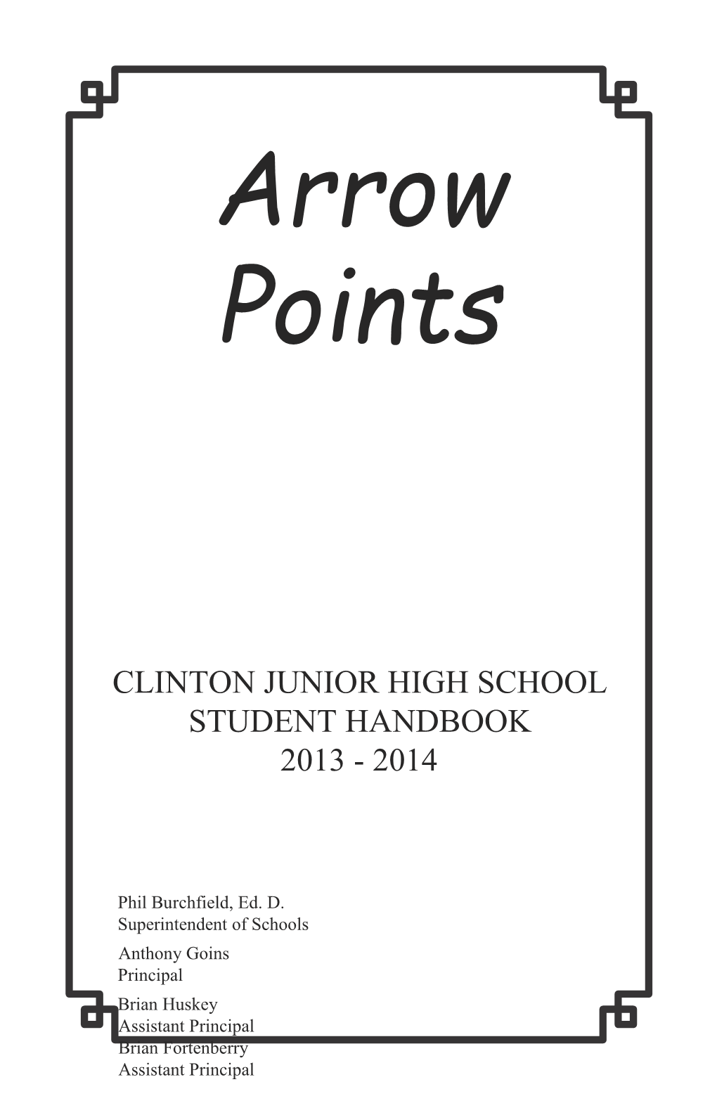 Clinton Junior High School Studenthandbook