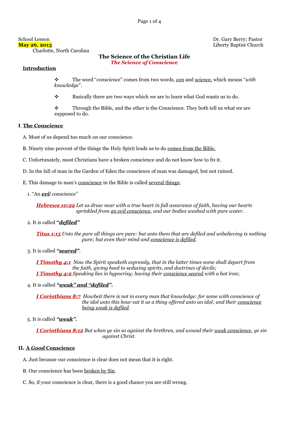 The Science of the Christian Life