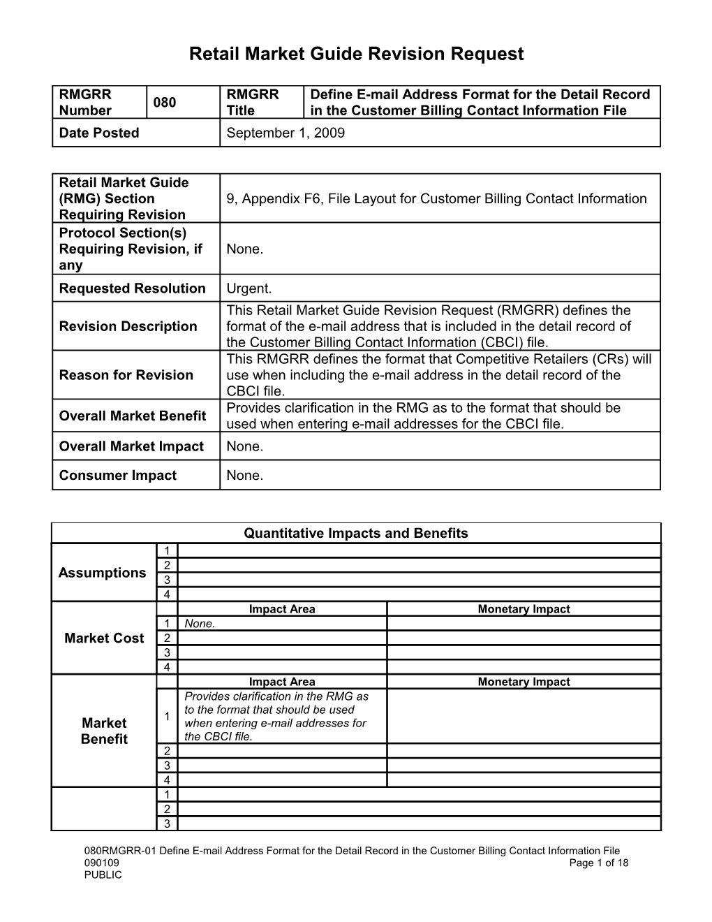 File Layout for Customer Billing Contact Information