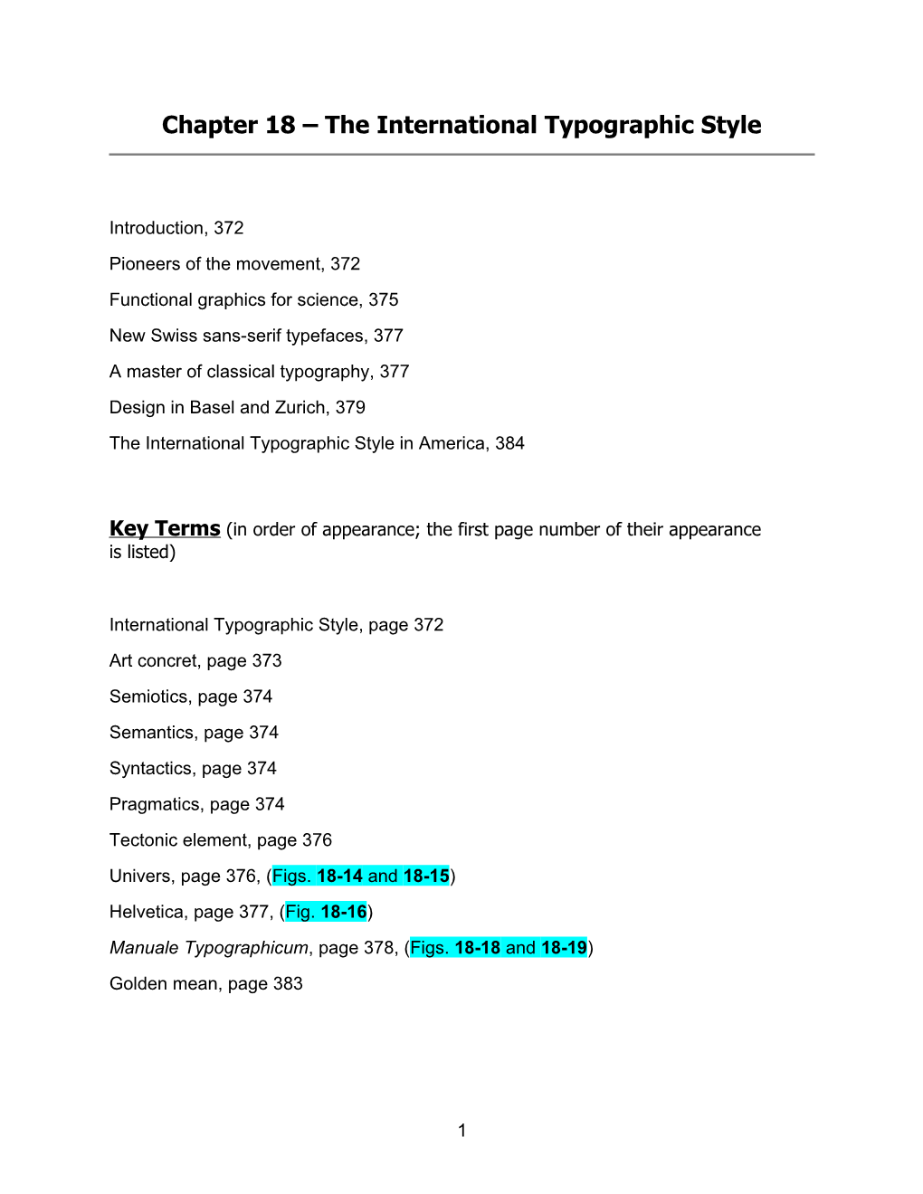 Chapter 18 the International Typographic Style