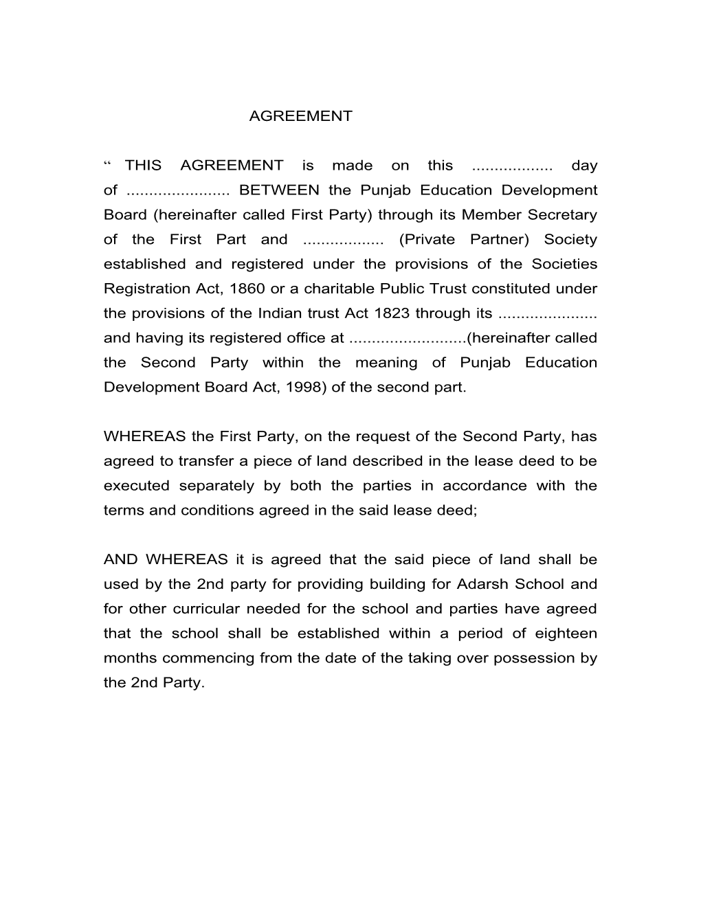 In the Case of 2Nd Party, Being a Company Within the Meaning of Company ACT 1956