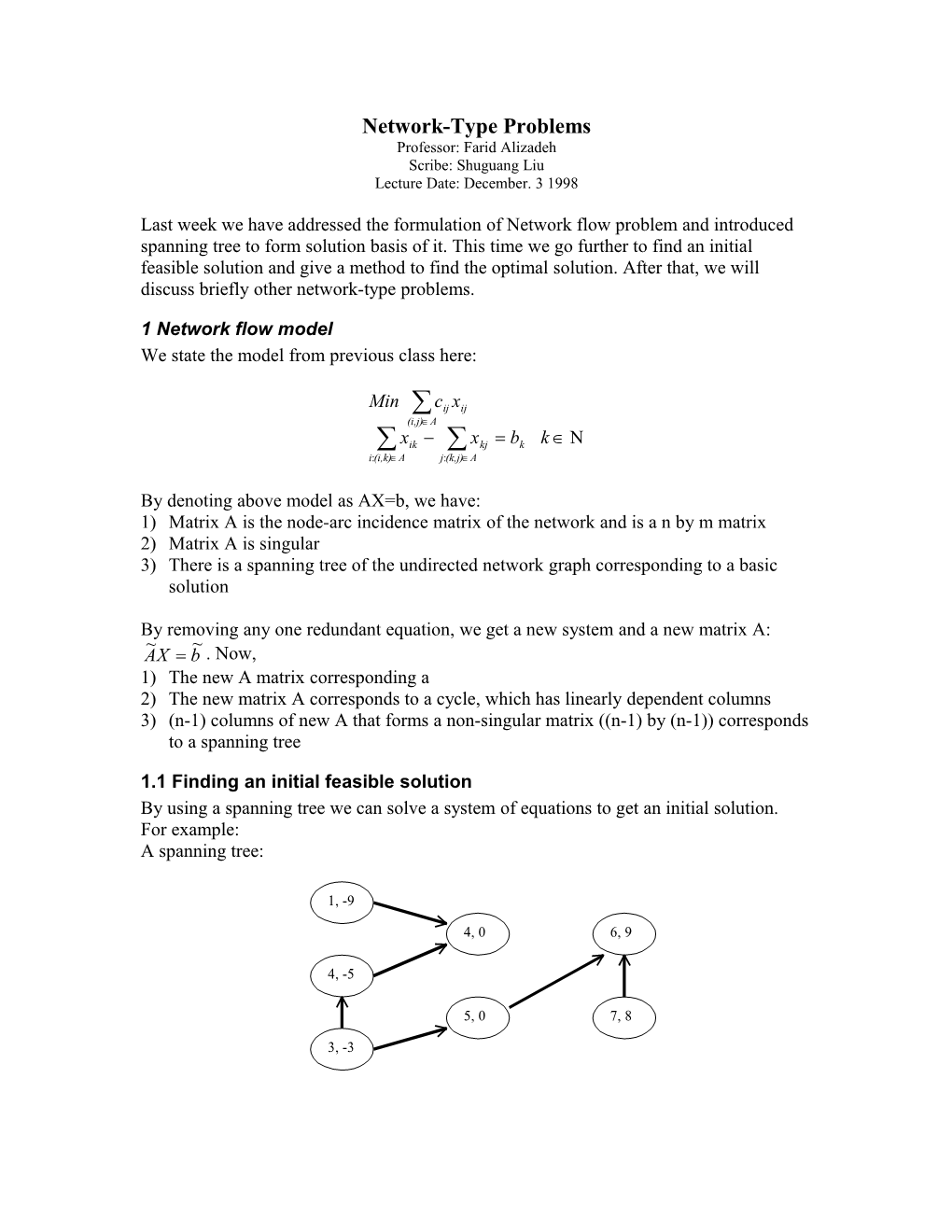 Network-Type Problems