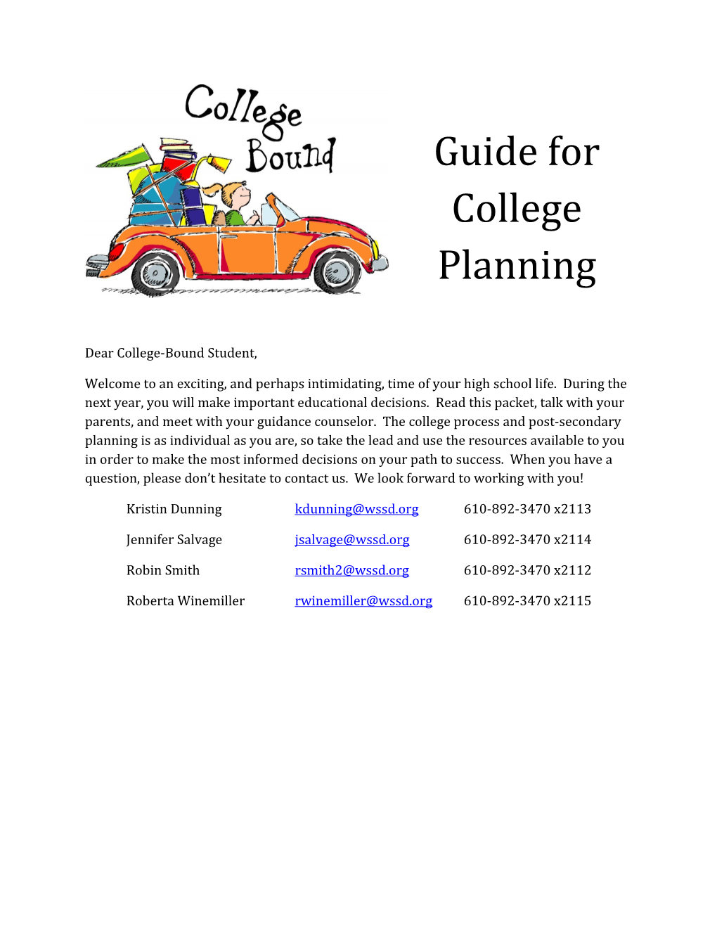 Guide for College Planning