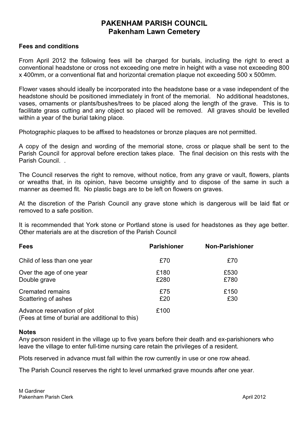 Pakenham Parish Council