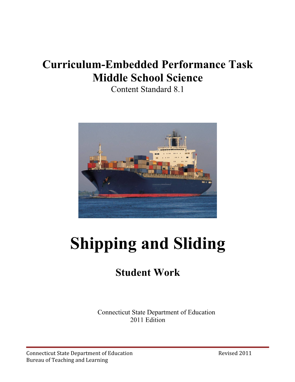 Curriculum-Embedded Performance Task s1