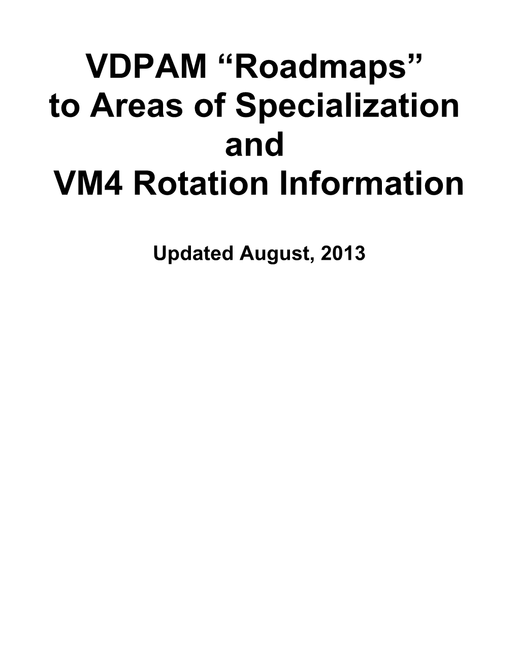 VM4 Rotation Information