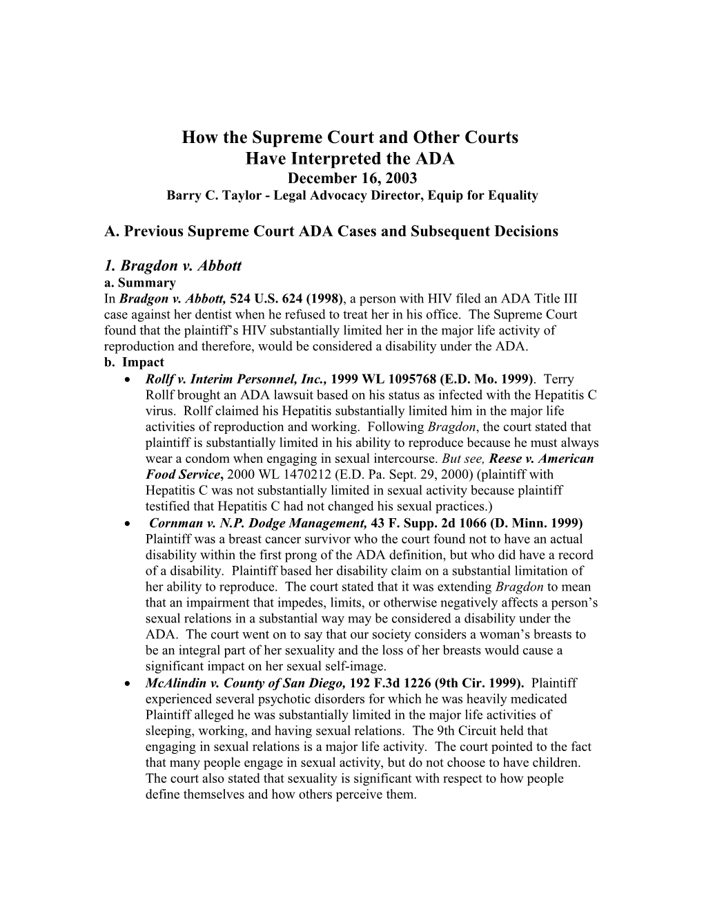 How the Supreme Court and Other Courts