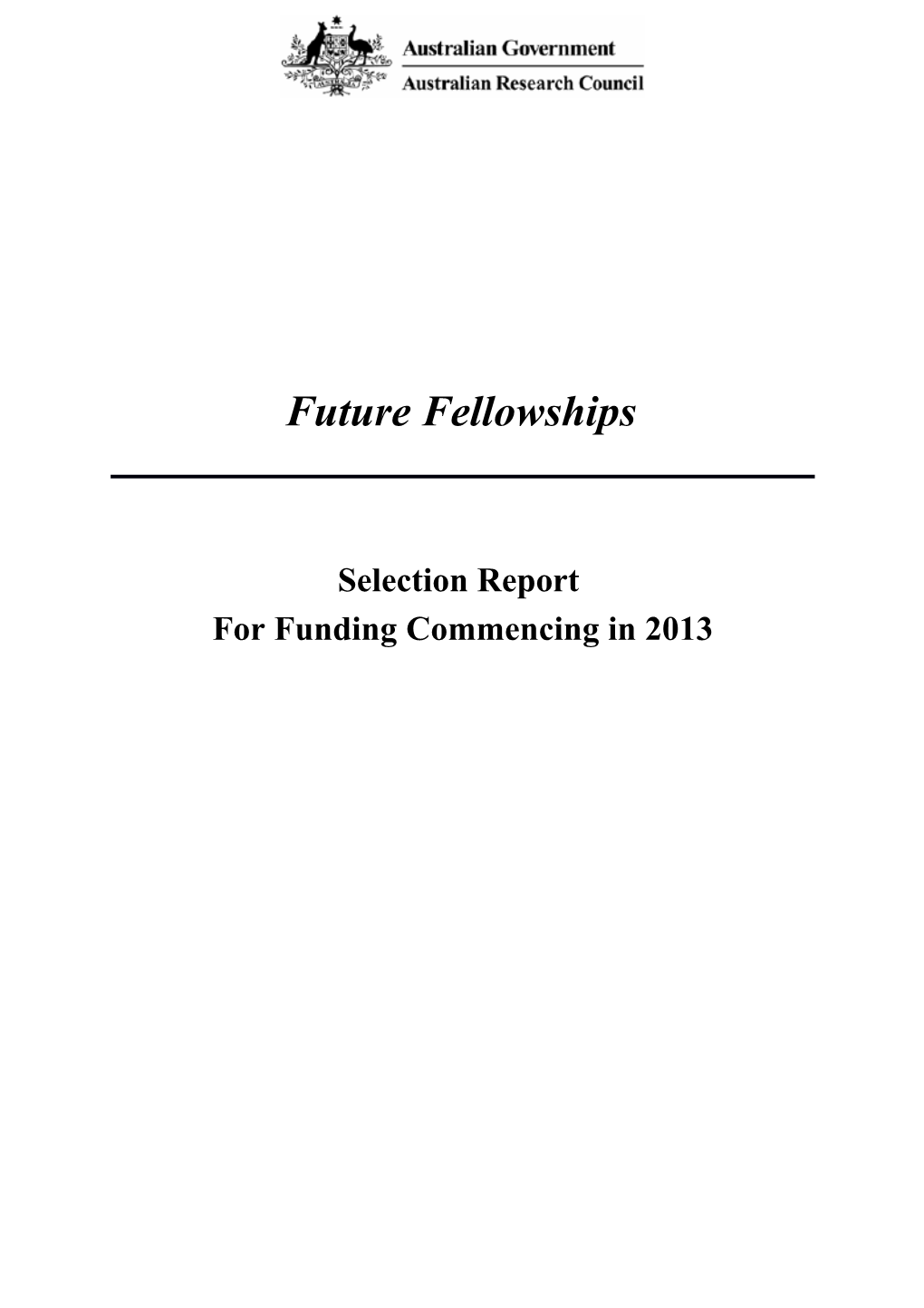 Future Fellowships