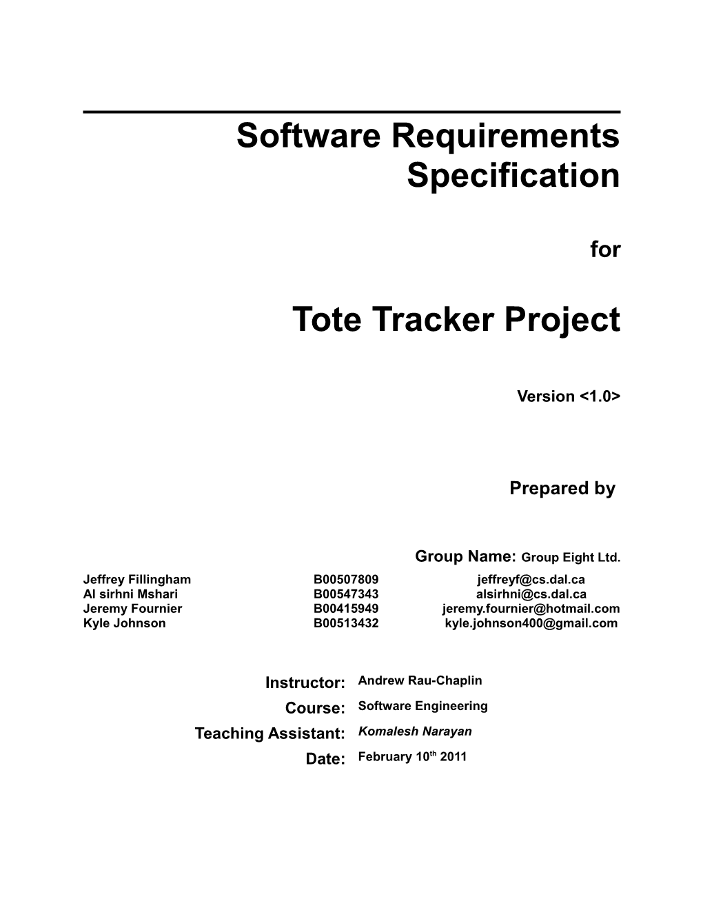 IEEE Software Requirements Specification Template s1