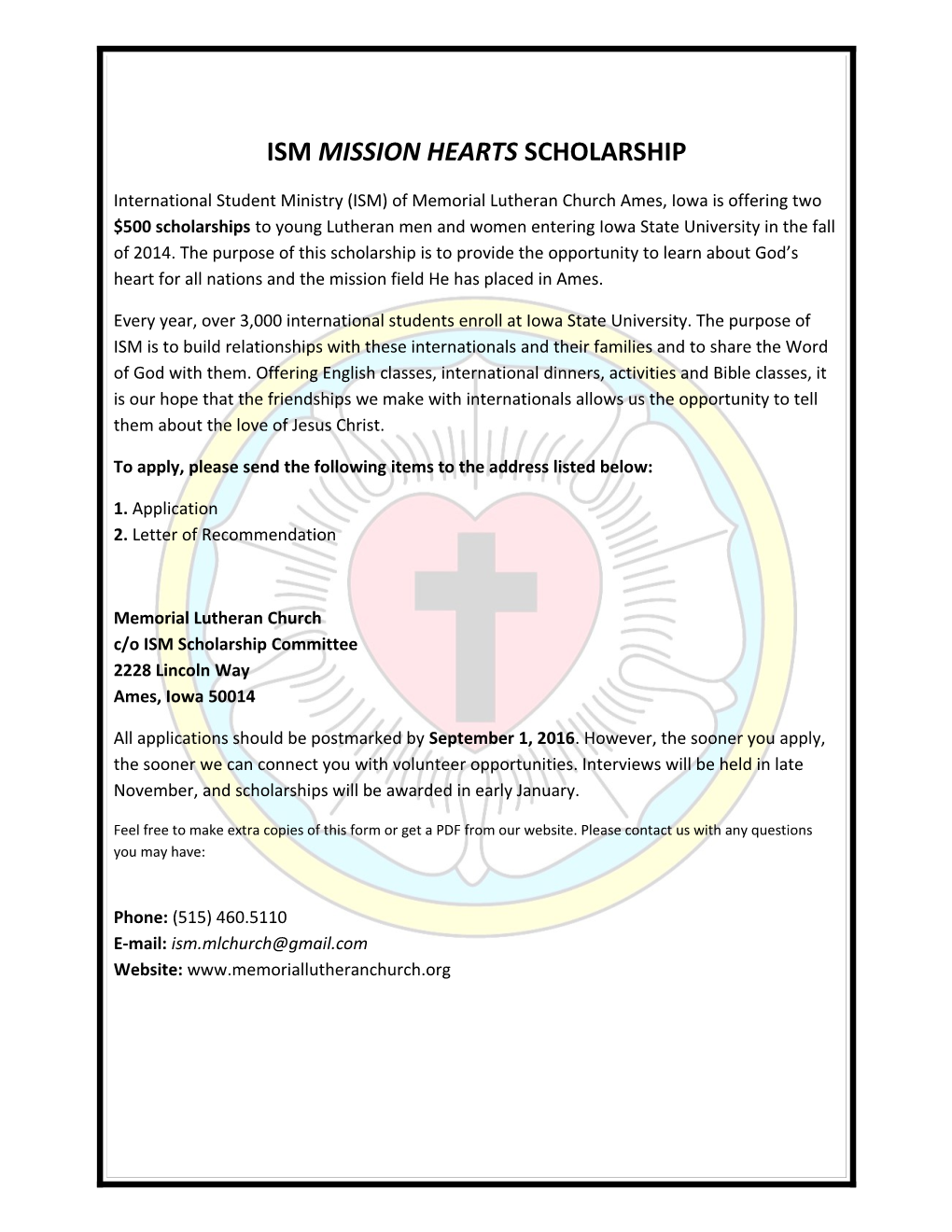 Ism Mission Heartsscholarship