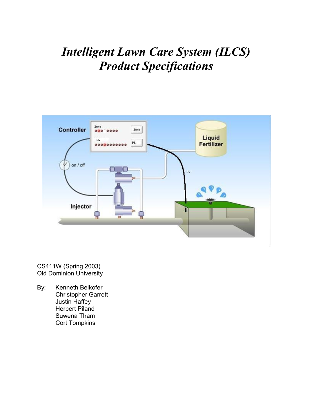 Intelligent Lawn Care System (ILCS) Product Specifications