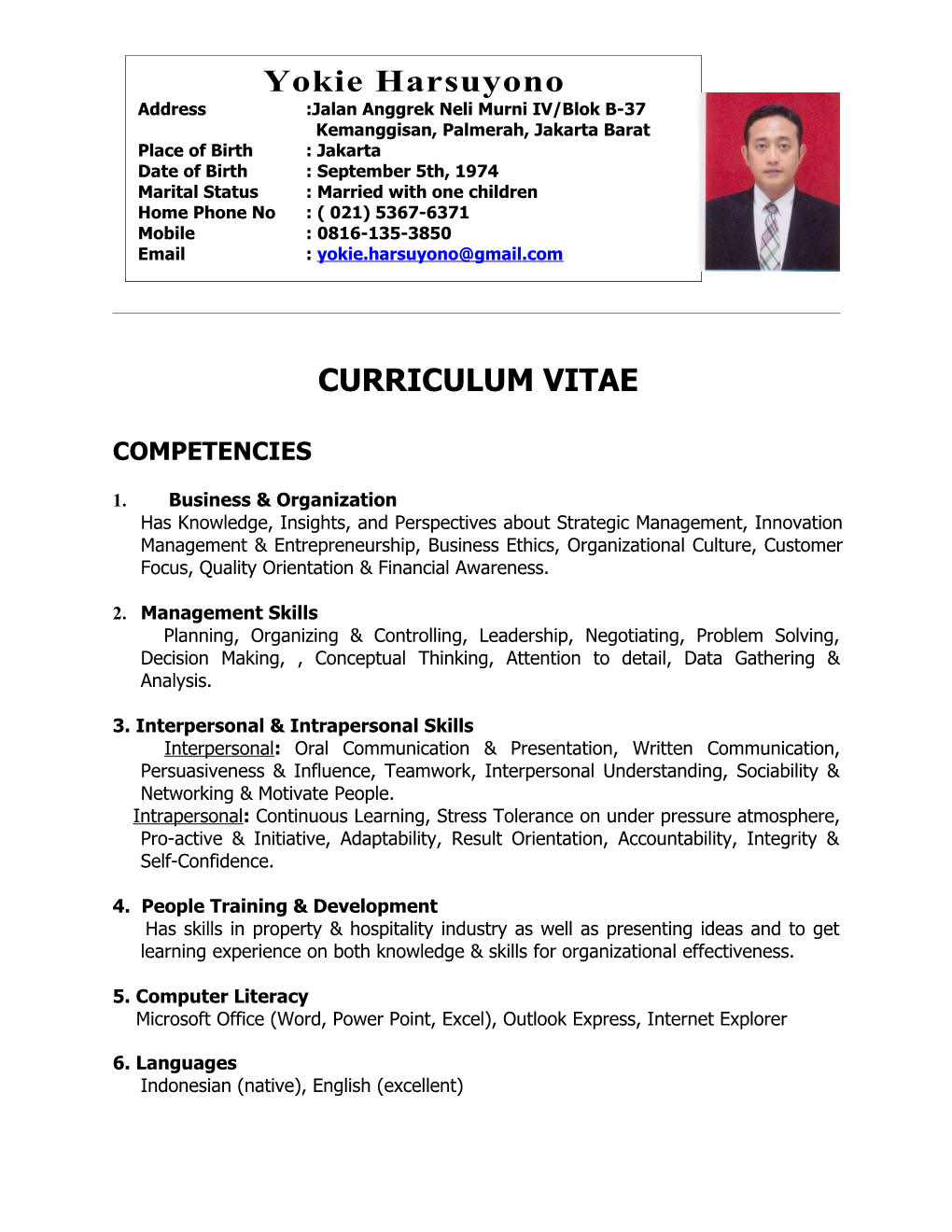Curriculum Vitae s213