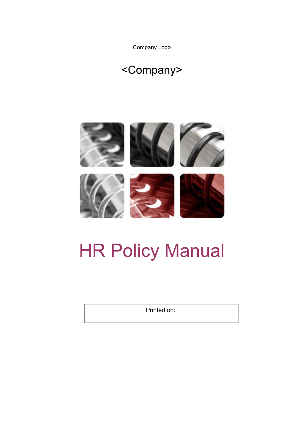 HR Policy Manual