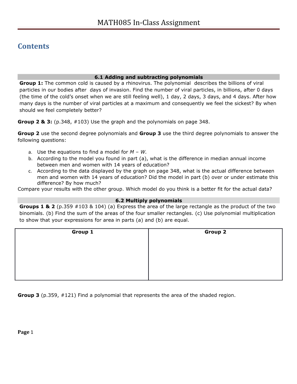 MATH085 In-Class Assignment