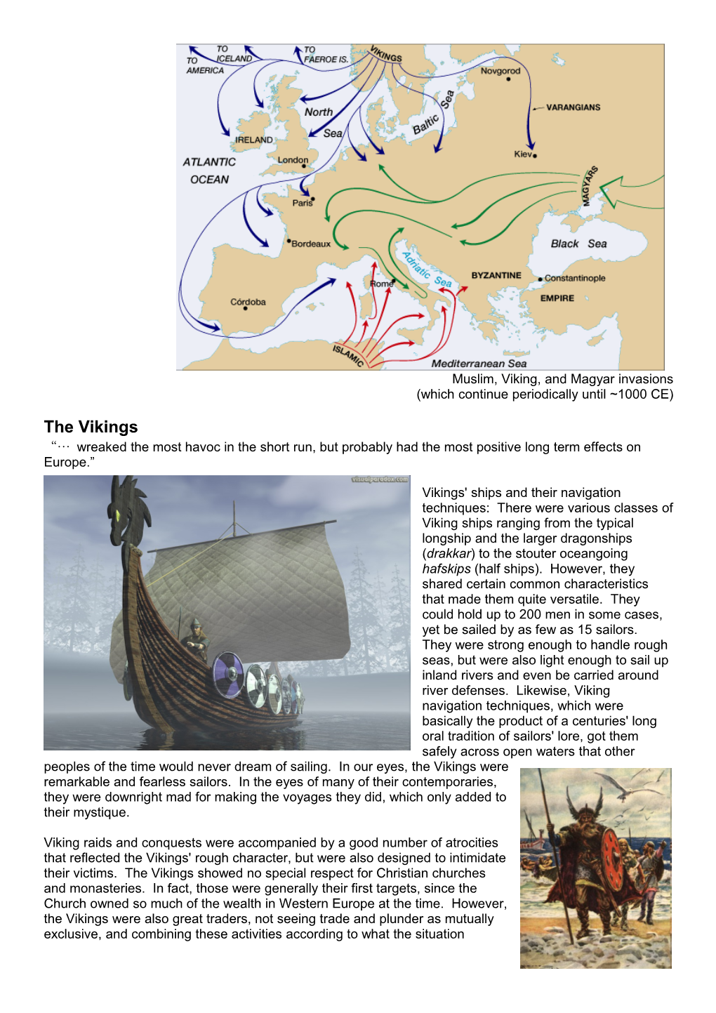 Muslim, Viking, and Magyar Invasions