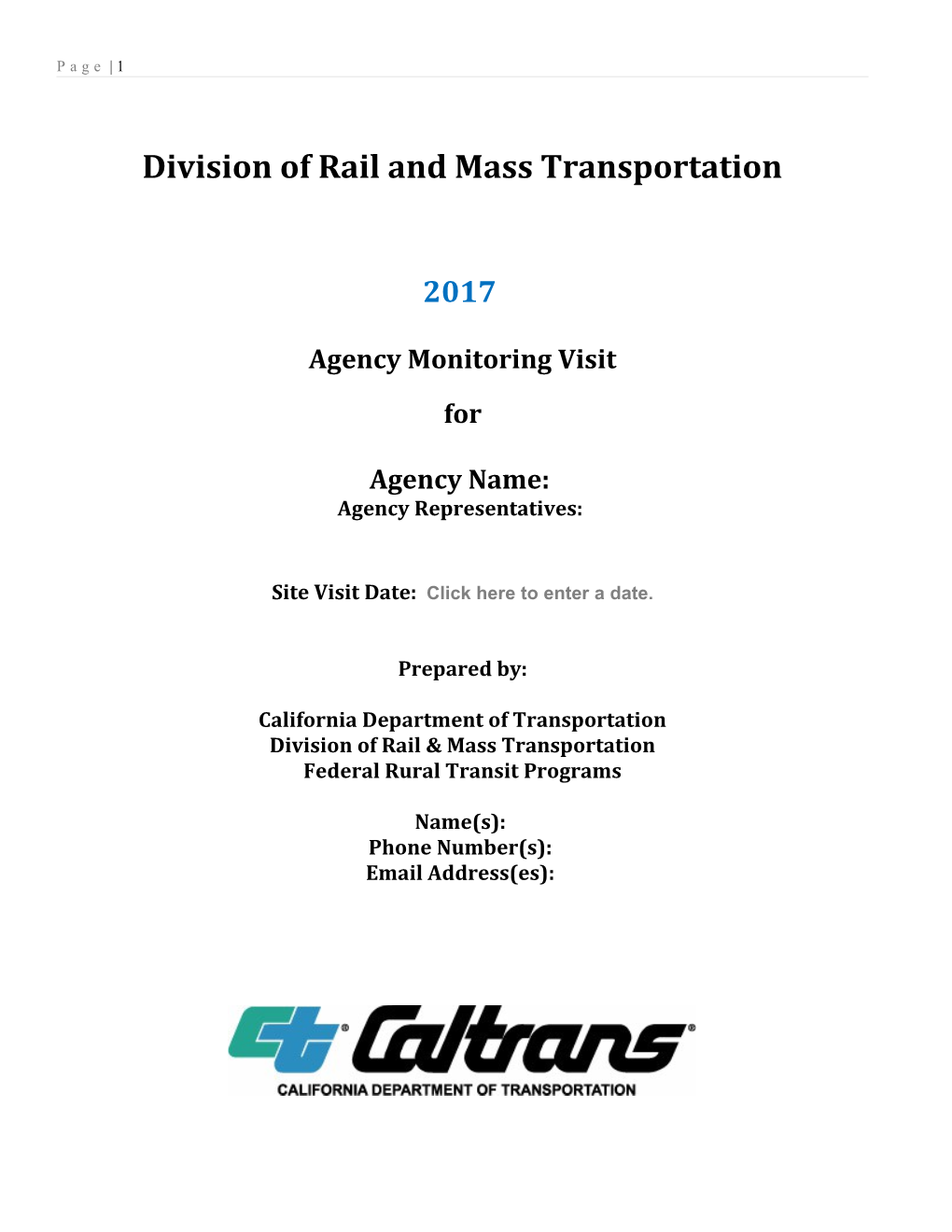 Division of Rail and Mass Transportation