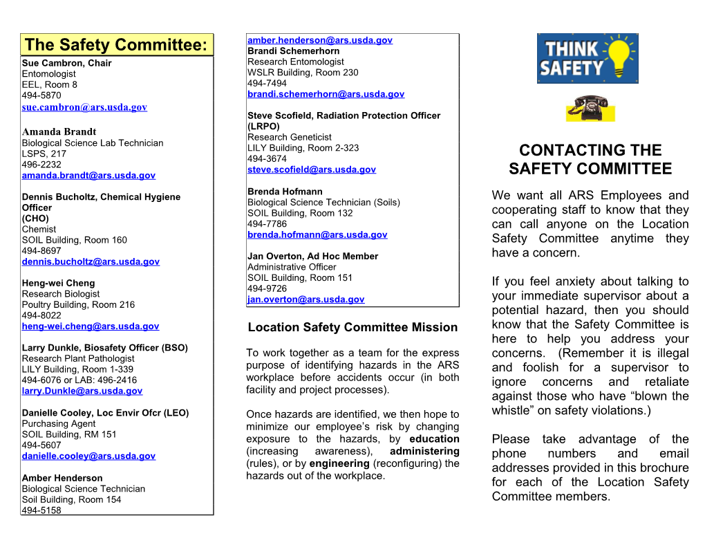 The Safety Committee