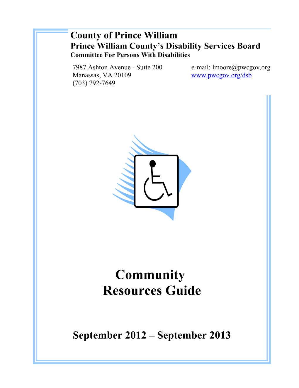 Prince William County Disability Services Board