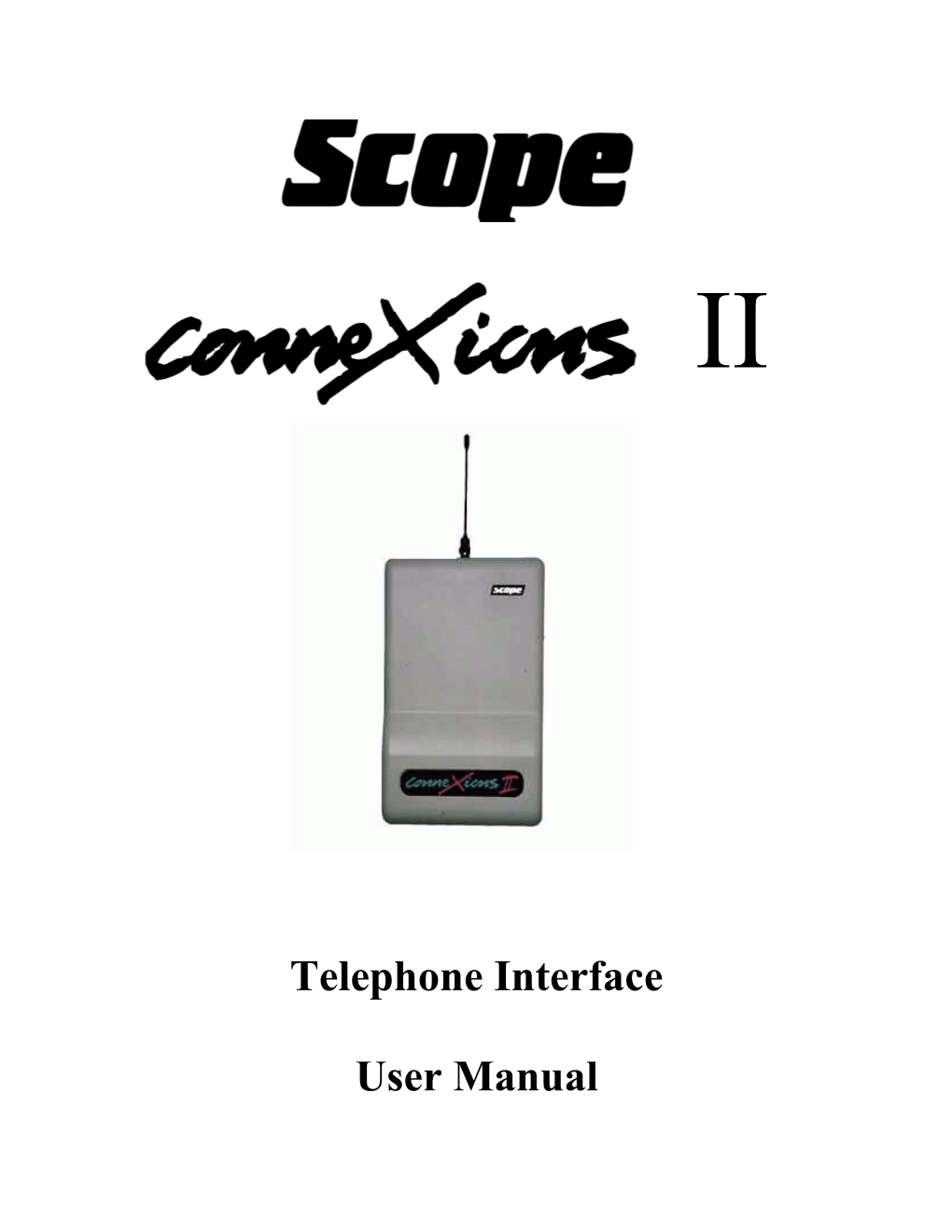 Telephone Interface (Models KH and DTMF)