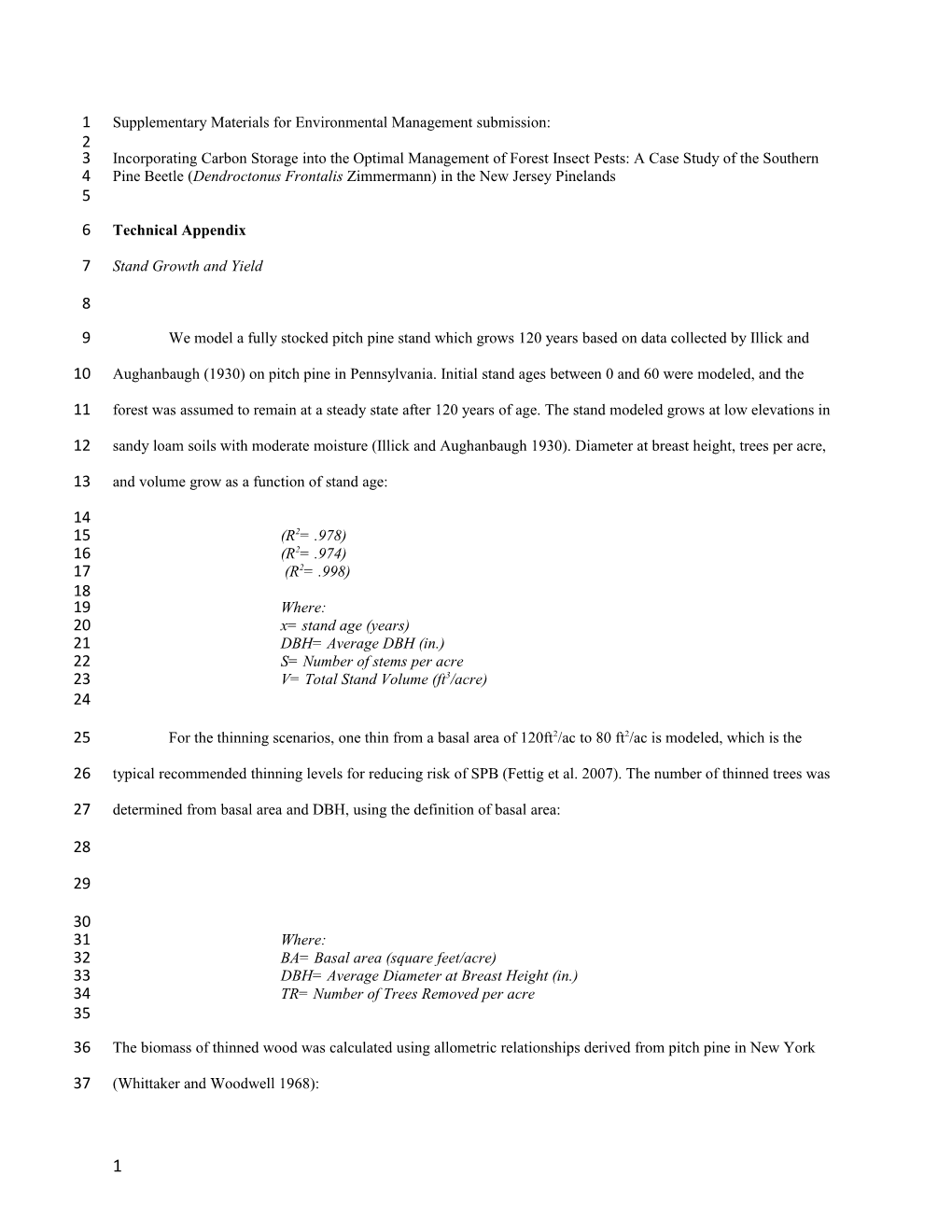 Supplementary Materials for Environmental Management Submission