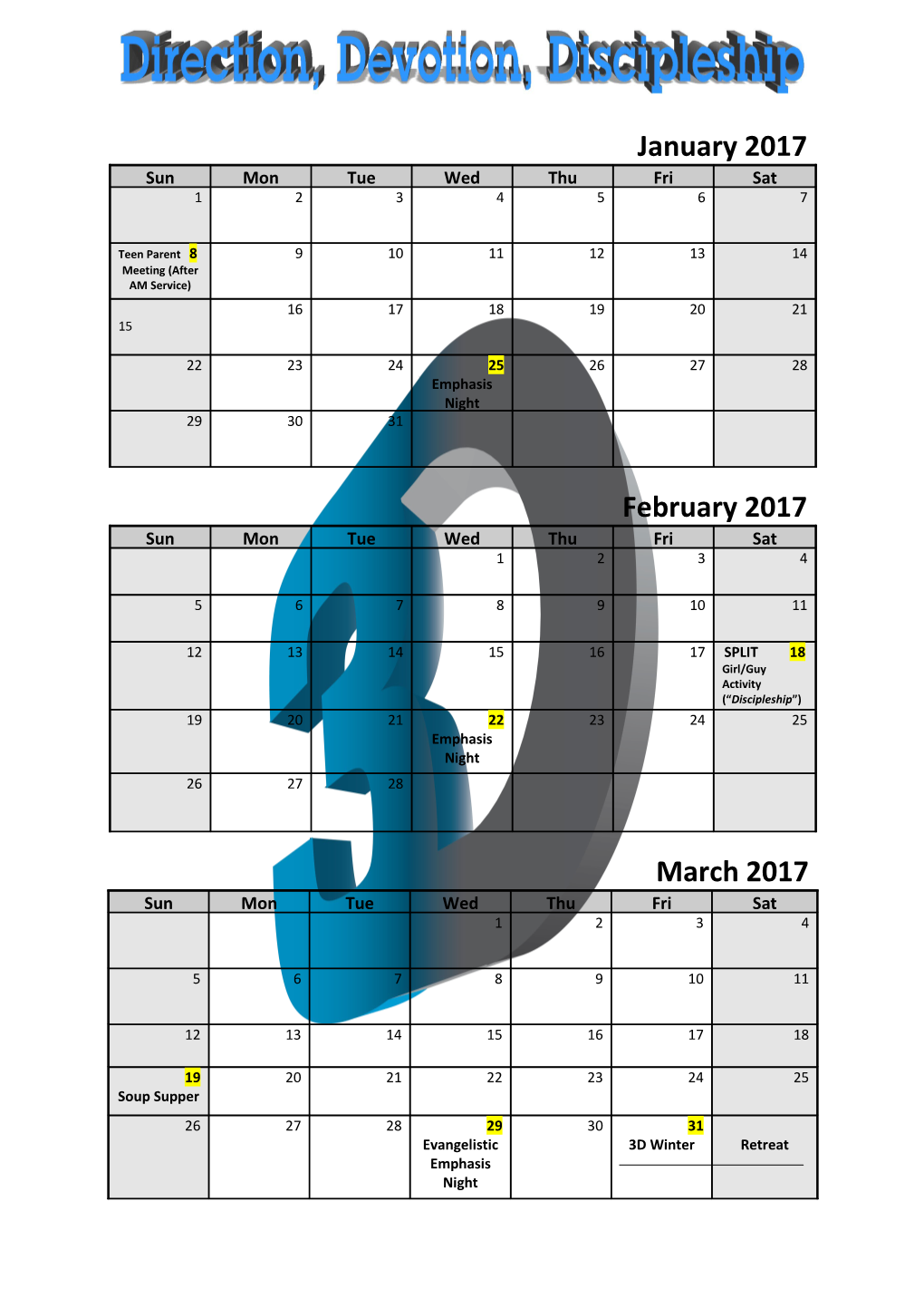 2016 Quarterly Calendar - Calendarlabs.Com s1