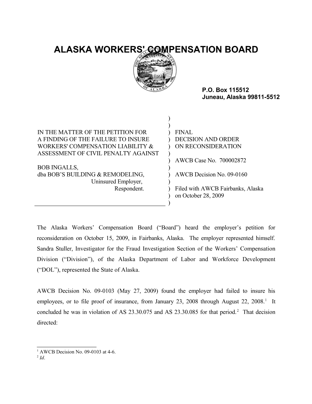 Alaska Workers' Compensation Board s24