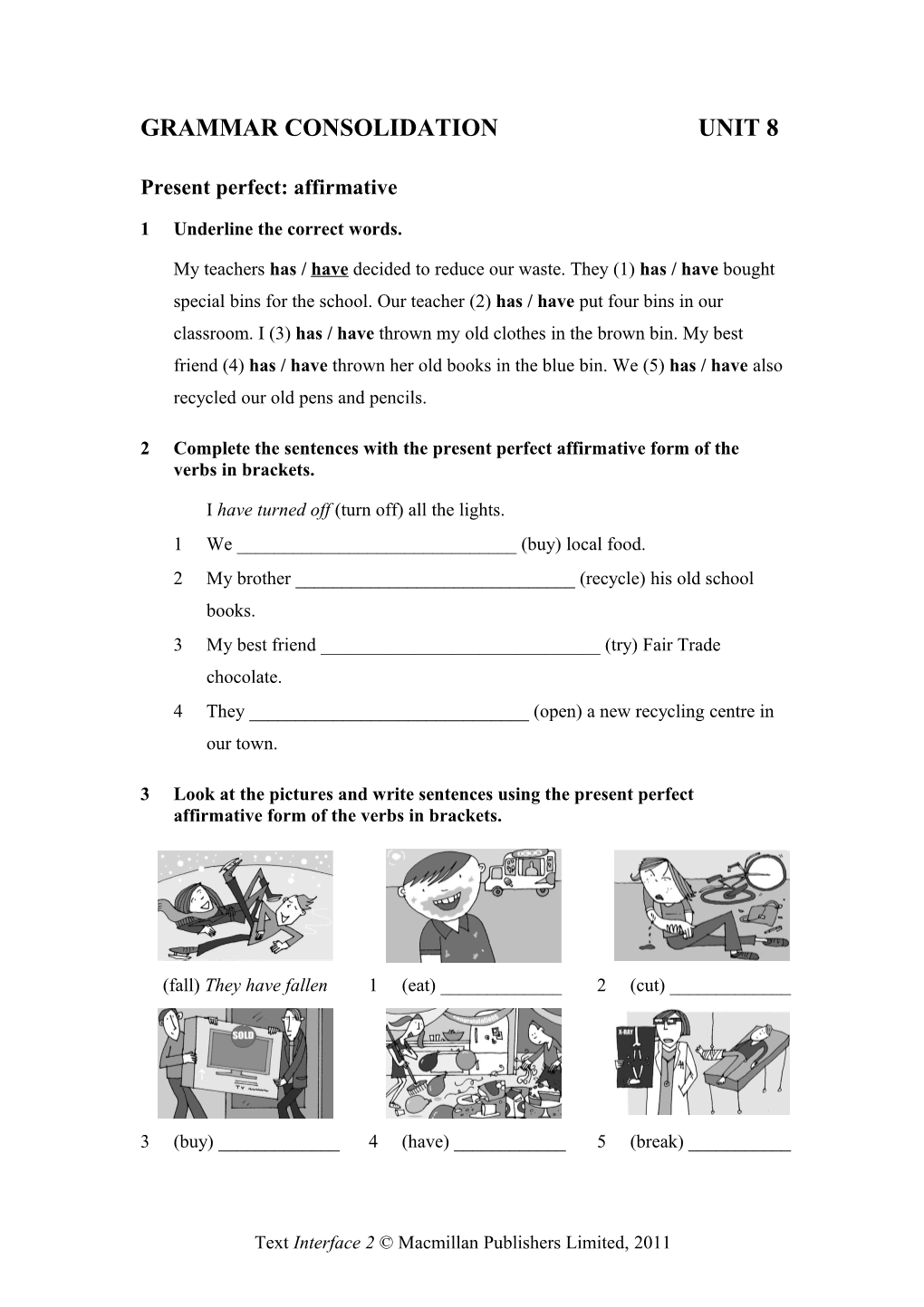 Grammar Consolidationunit 8