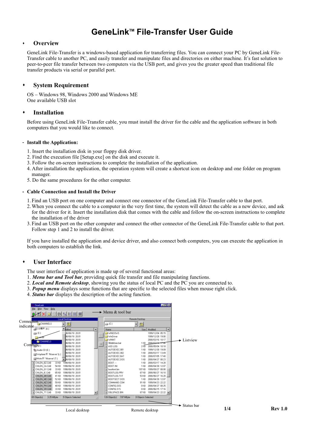 Genelink File-Transfer User Guide