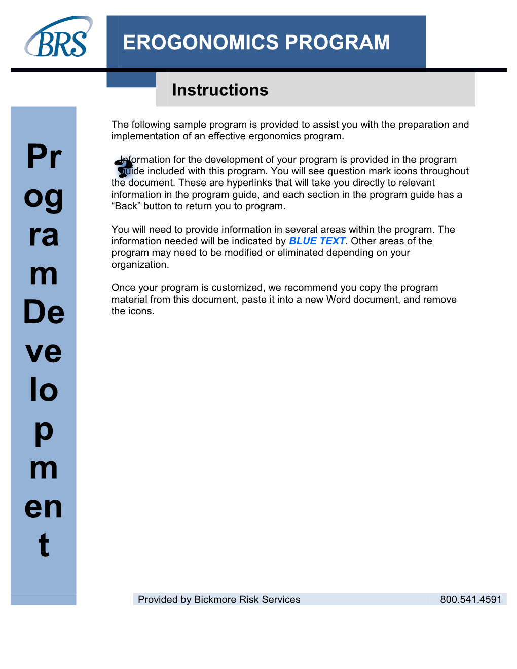 Policies and Procedures For