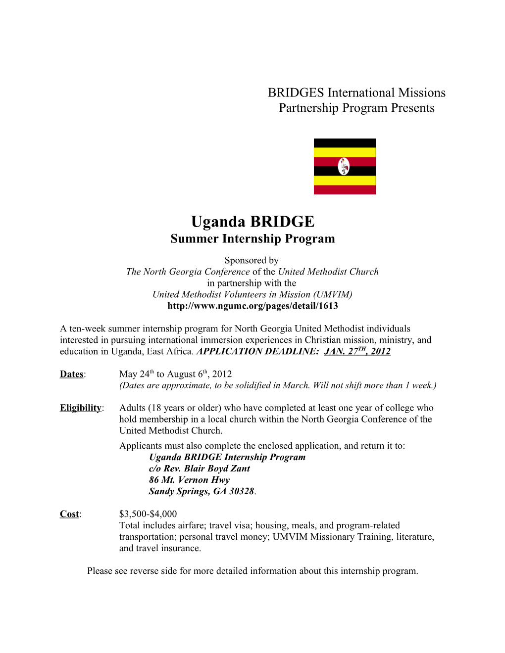 BRIDGES International Missions Partnership Program