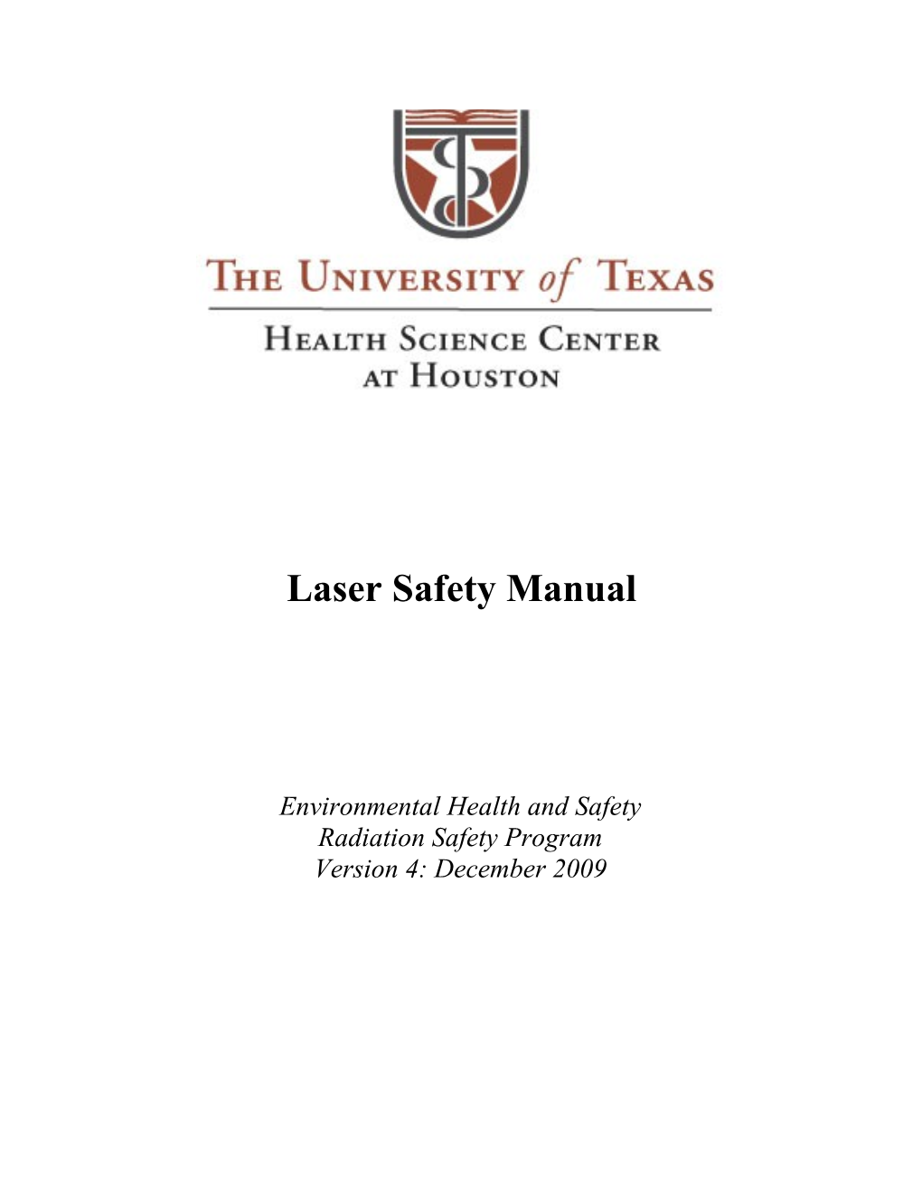 UT Laser Safety Manual
