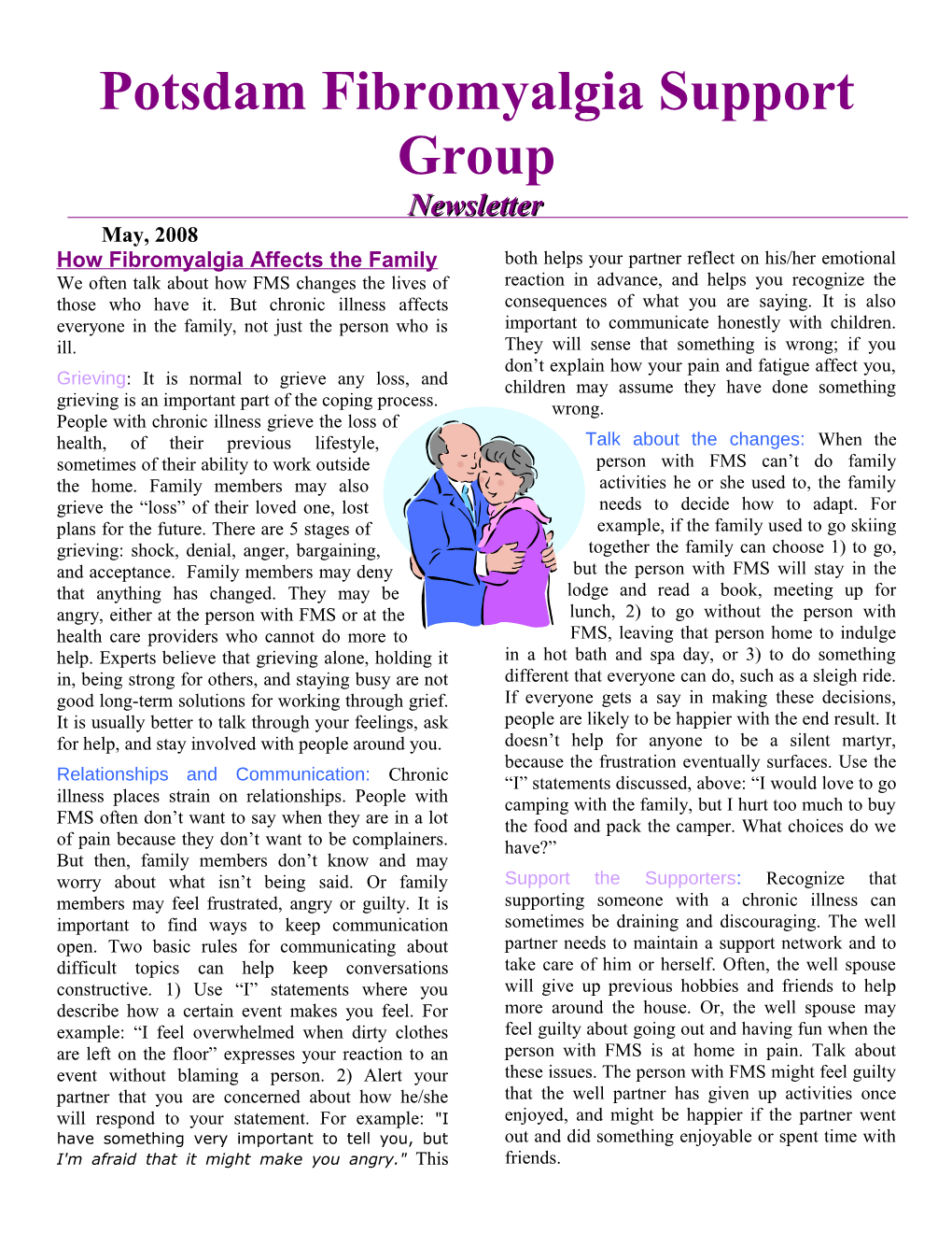 Potsdam Fibromyalgia Support Group s1