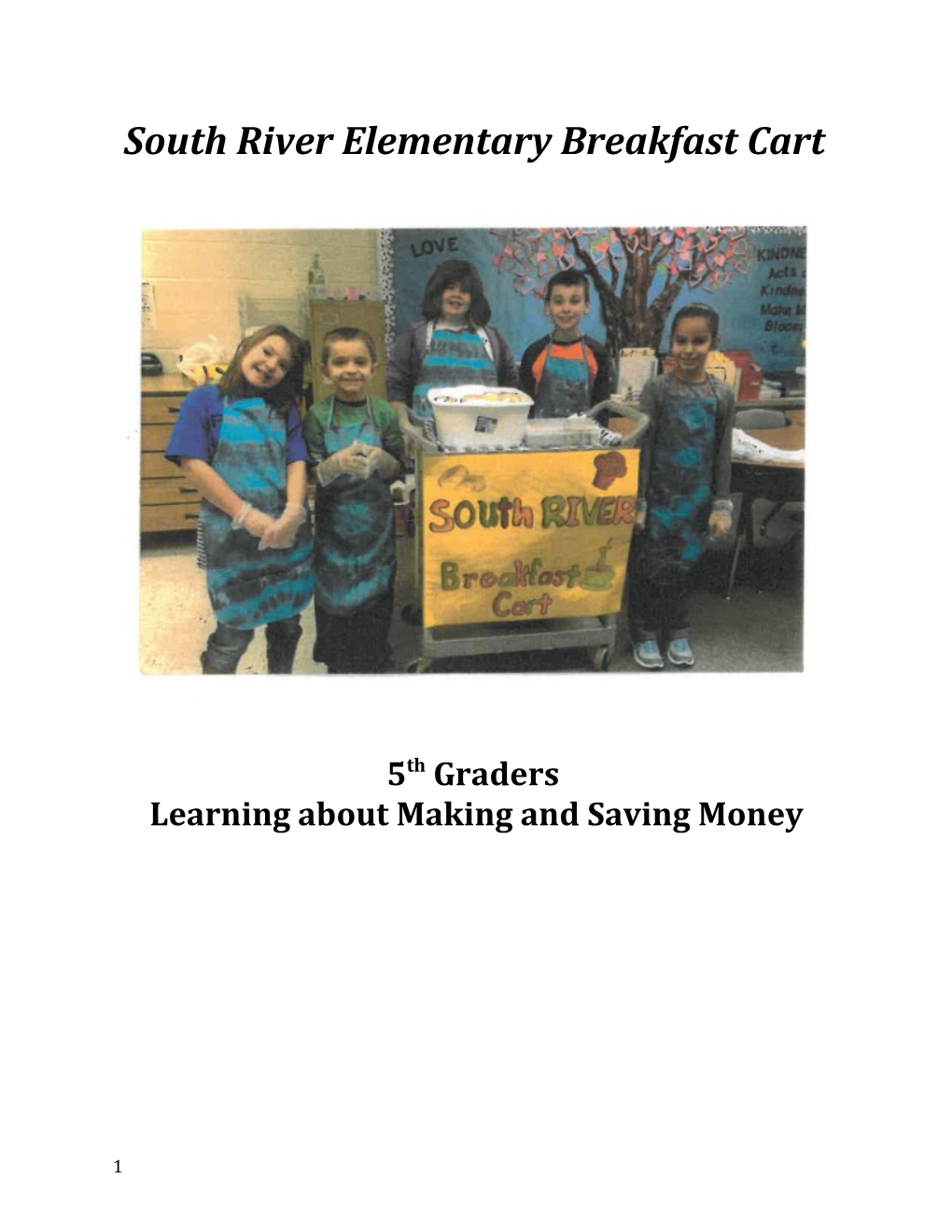 South River Elementary Breakfast Cart