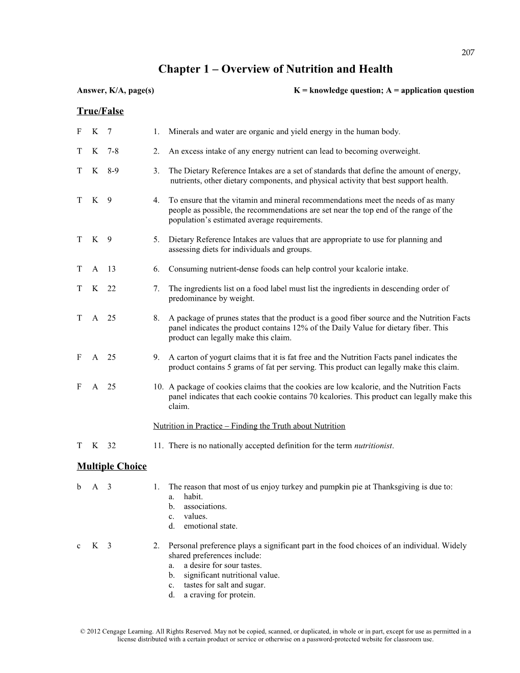 Chapter 1 Perspectives on Health and Nutrition