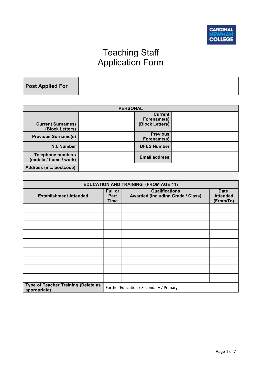 Application for Teaching