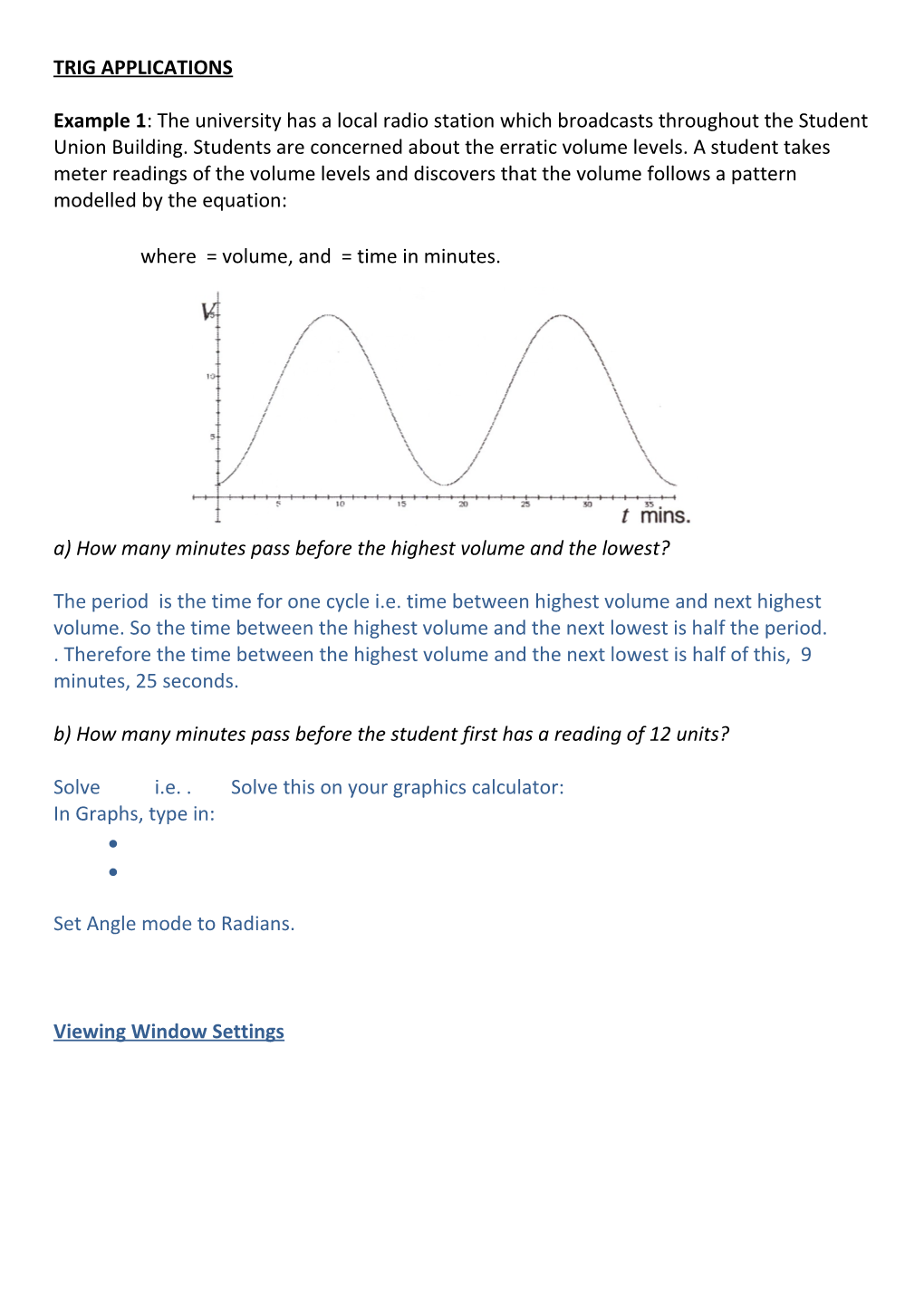 Trig Applications