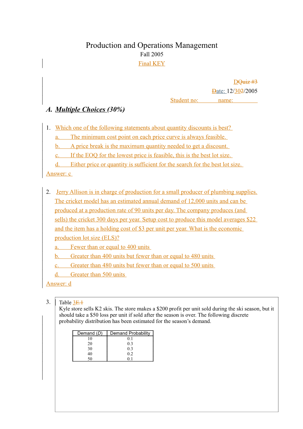 Production and Operations Management