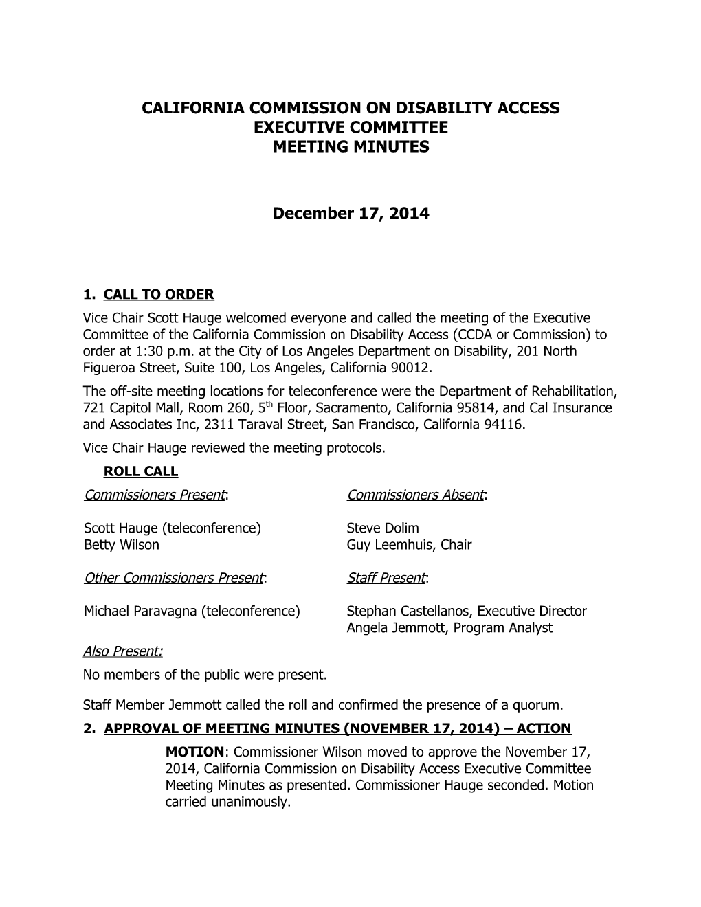 California Commission on Disability Access s5