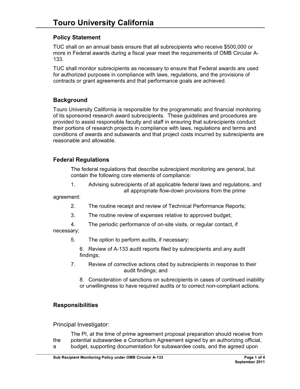 GM FBP 2.02 Setup Award Contract Project