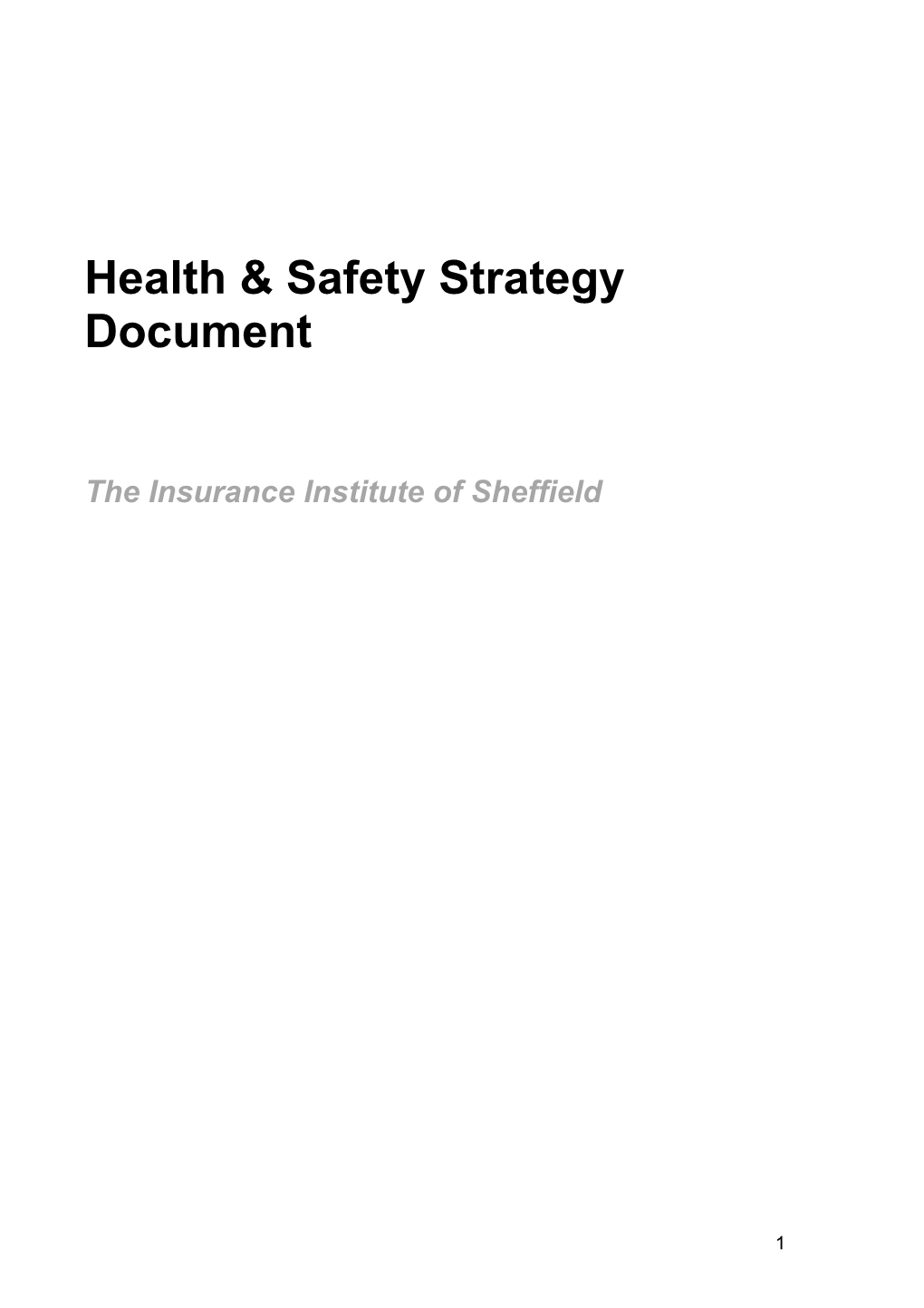 The Insurance Institute of Sheffield