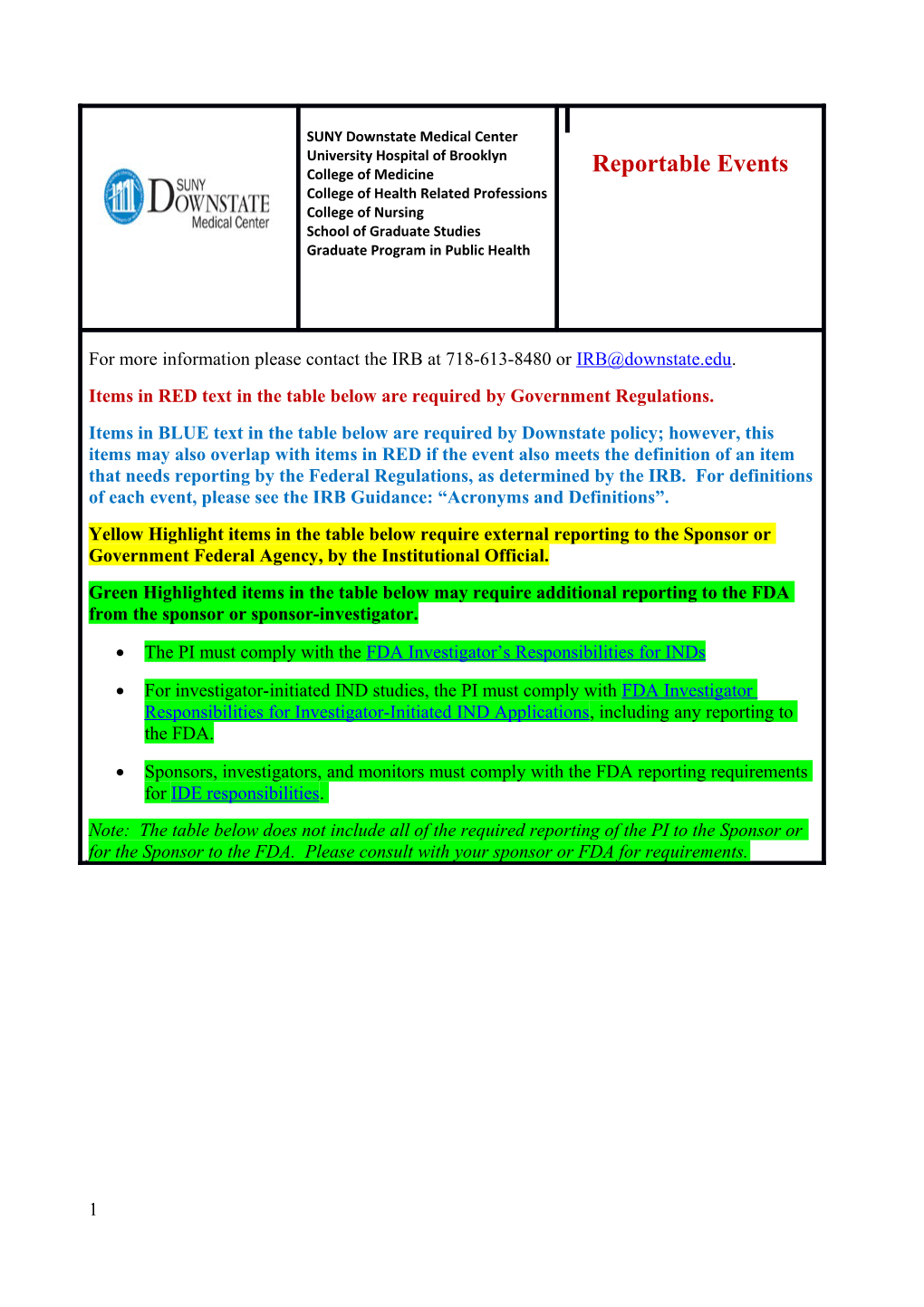 Review and Approval History 7