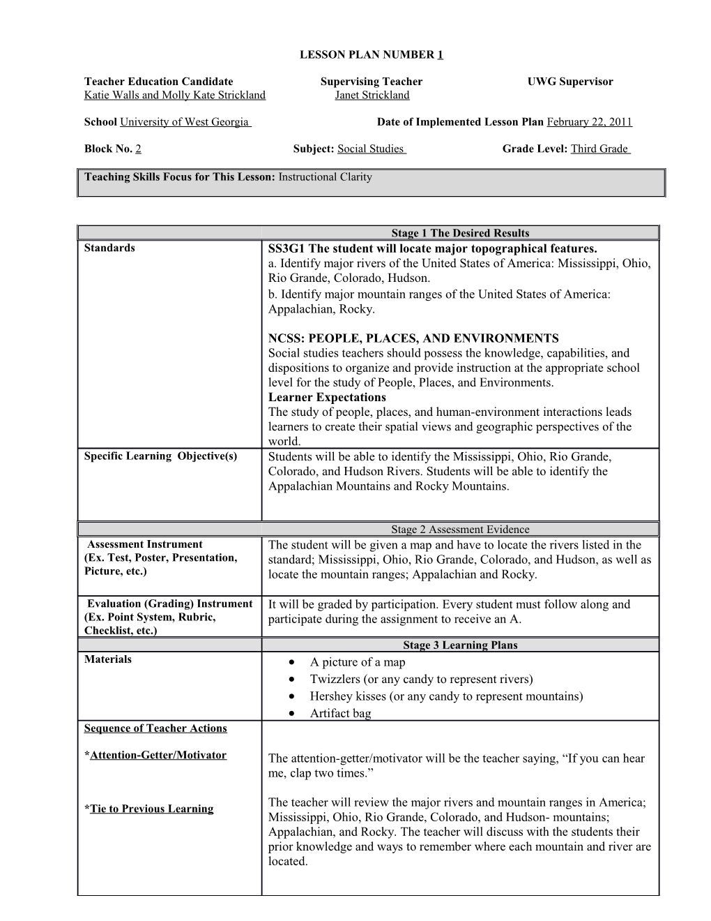 Lesson Planning Template s3