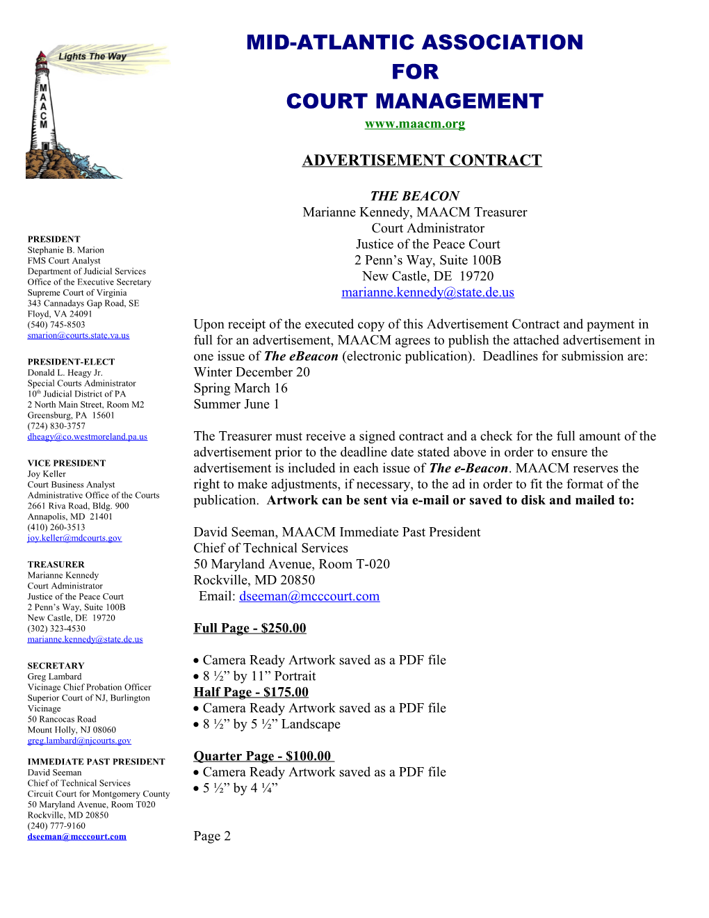 Criminal Sentencing Commission Letterhead